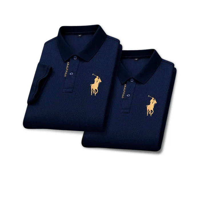 KIT 2 Camisas Polo Ralph Noble Lino + Reloj de Regalo